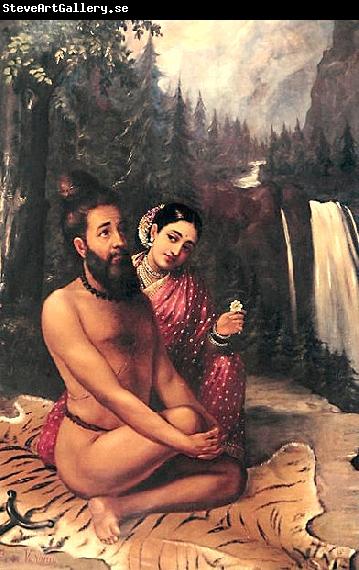 Raja Ravi Varma Vishwamitra and Menaka